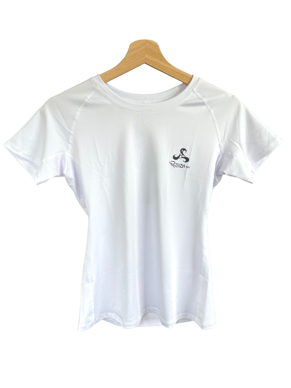 3 Tee-shirt Running "AOR" Femme, Blanc - Coupe Fit