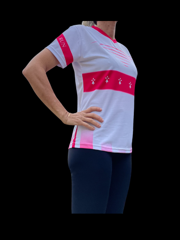 6 Tee-shirt Running "TREZ-HIR" Femme, Quick Dry